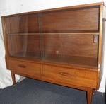 Jentique Part glazed teak display cabinet