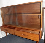 Compact Teak Display Cabinet above 2 half width from Jentiquedrawers