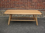Ercol coffee table with under-shelf