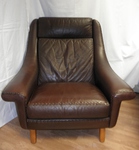 Danish High Back ‘Matador’ Leather Armchair