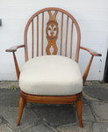 Early 1950s Ercol Windsor Fleur de Lis Armchair 