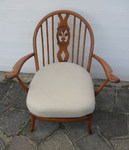 Early 1950s Ercol Windsor Fleur de Lis Armchair 