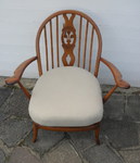 Early 1950s Ercol Windsor Fleur de Lis Armchair 