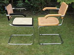 Cesca armchairs designed by Marcel Breuer