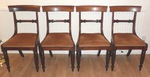 Set of 4 Late Georgian / William lV attractive mahogany bar back dining chairs 
