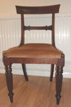 Wm IV dining chair with curved and shaped crest rail