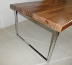 Retrovia - CT 20 - Mahogany & Chrome Coffee Table 