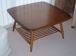 Ercol Model 767 square Coffee Table with undertier