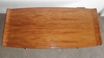 Danish Teak Coffee Table – Pagoda style with curving ends