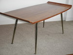 Danish Teak Coffee Table – Pagoda style with curving ends