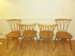 Ercol Lattice Back / Candlestick chairs – Model 376