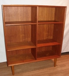 Mid 20th Century Danish Teak Open Bookcase