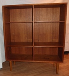 Mid 20th Century Danish Teak Open Bookcase