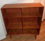 Mid 20th Century Danish Teak Open Bookcase