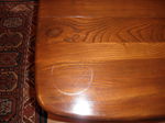 Ercol dropleaf table - ring mark