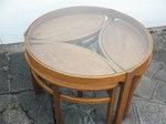 Nest of 4 Teak Coffee Tables by Nathan