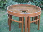 Nest of 4 Teak Coffee Tables by Nathan