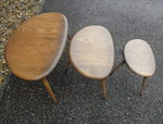 Nest of Ercol Pebble Coffee Tables 