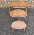 Nest of Ercol Pebble Coffee Tables 