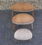 Nest of Ercol Pebble Coffee Tables 