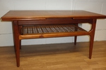 1960s Danish Teak Extending Coffee Table by Trioh