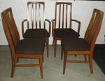 Danish dining chairs 2 + 2 carvers