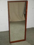1960s Danish style Long Teak Wall Mirror    