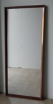 1960s Danish style Long Teak Wall Mirror    