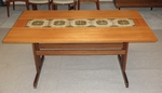 1970s Danish Teak & Tiled Extending Dining Table