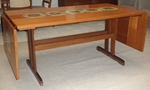 1970s Danish Teak & Tiled Extending Dining Table