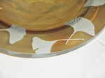 Stephen Schlanser - Large Glass & Gold ‘Gingko’ Bowl
