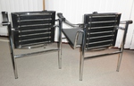 Pair of Le Corbusier / Cassina – LC1 Pampas Armchairs 