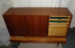 1960s Omann Jun Danish Teak High-board Cabinet – Model No. 17