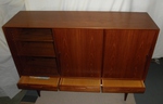 1960s Omann Jun Danish Teak High-board Cabinet – Model No. 17