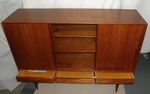 1960s Omann Jun Danish Teak High-board Cabinet – Model No. 17