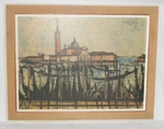 1962 Bernard Buffet – Print: L'Église San Giorgio à Venise