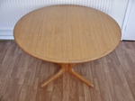 1960s Light Oak Danish Dining Table