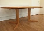 1960s Light Oak Danish Dining Table