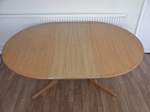 1960s Light Oak Danish Dining Table