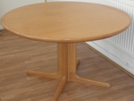 1960s Light Oak Danish Dining Table