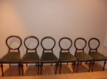 Set of 6 Victorian Balloon Back Dining Chairs