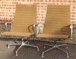 Pair of Herman Miller EA 116 Loungers by Ray & Charles Eames 