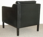Mid-20th century Danish Classic Black Leather Armchair
