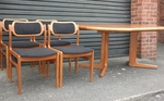 Danish Teak dining table & Set of 4 dining chairs by Johannes Andersen