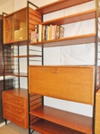 1960s Staples Teak Ladderax 2 Bay Unit