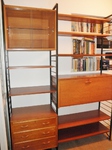 1960s Staples Teak Ladderax 2 Bay Unit