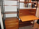 1960s Staples Teak Ladderax 2 Bay Unit