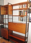 1960s Staples Teak Ladderax 2 Bay Unit