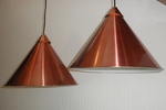 2 Copper coloured Pendant Lamps from Hermia