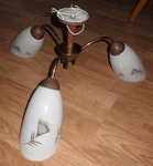 1950s Three Branch Ceiling Light 